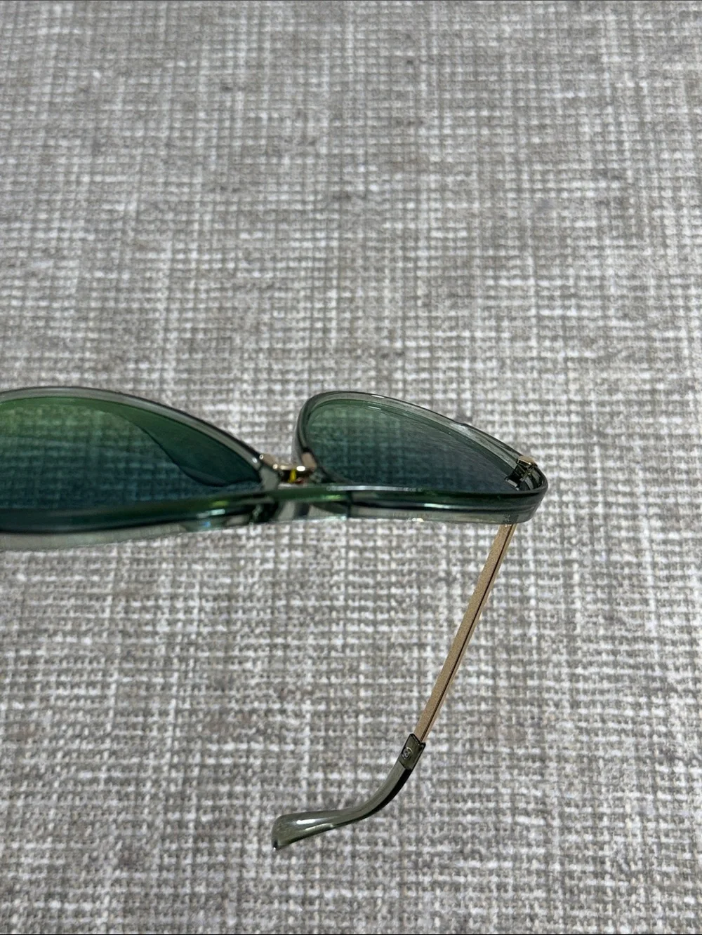 Aviator Sunglasses - Green Lenses grandpa look 90’s Y2K